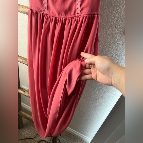 LC Lauren Conrad - coral long dress size 2 - Picture 5 of 7